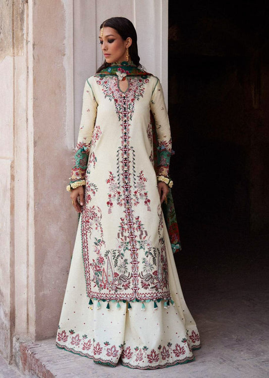Full embroidered dhanak 3pc suit