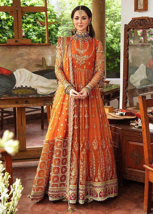 Afroza Brand Net Full embroidered with Handwork maxi